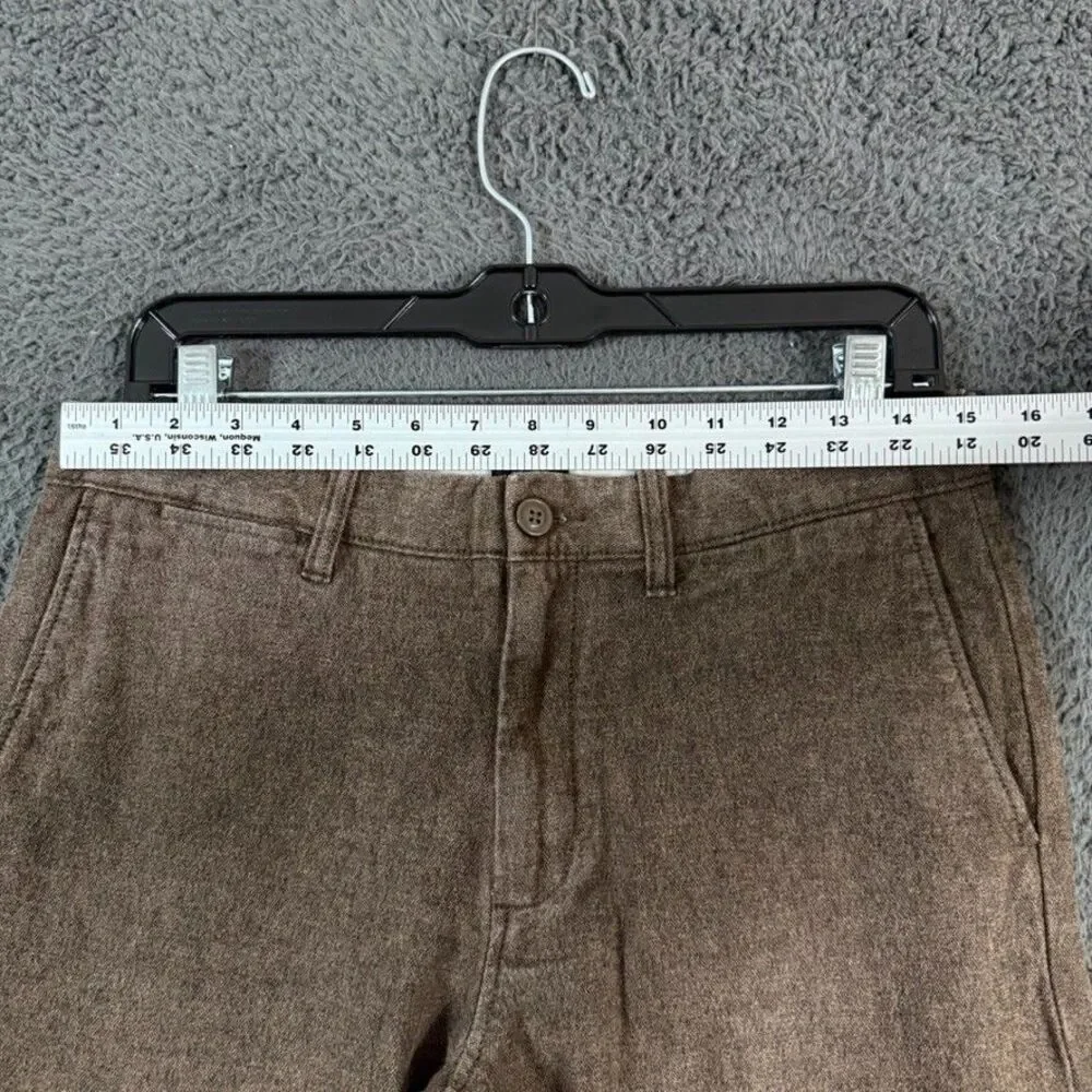 J Crew Pants Mens 30x32 Brown 484 Slim Fit Brushed Cotton Stretch Chino Preppy